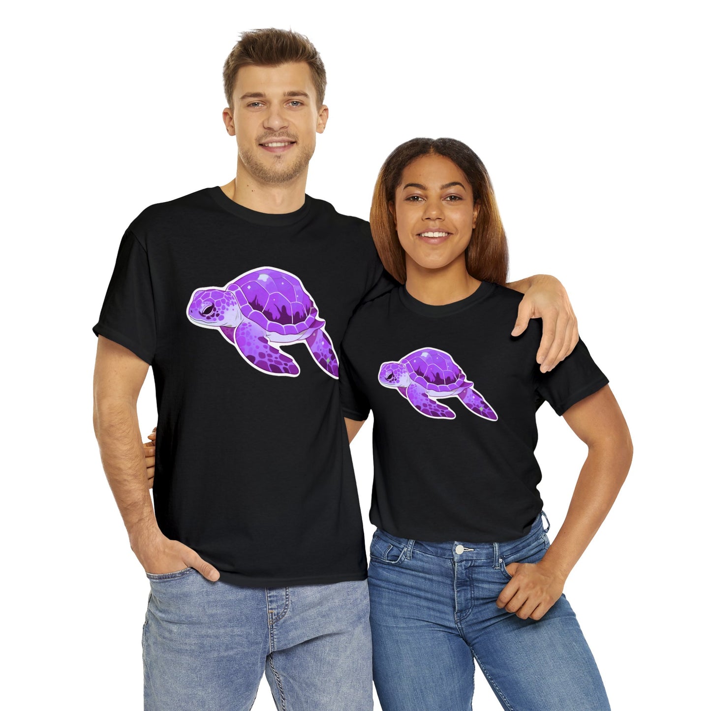 Very Violet Purple SeaTurtle Unisex Cotton Tee