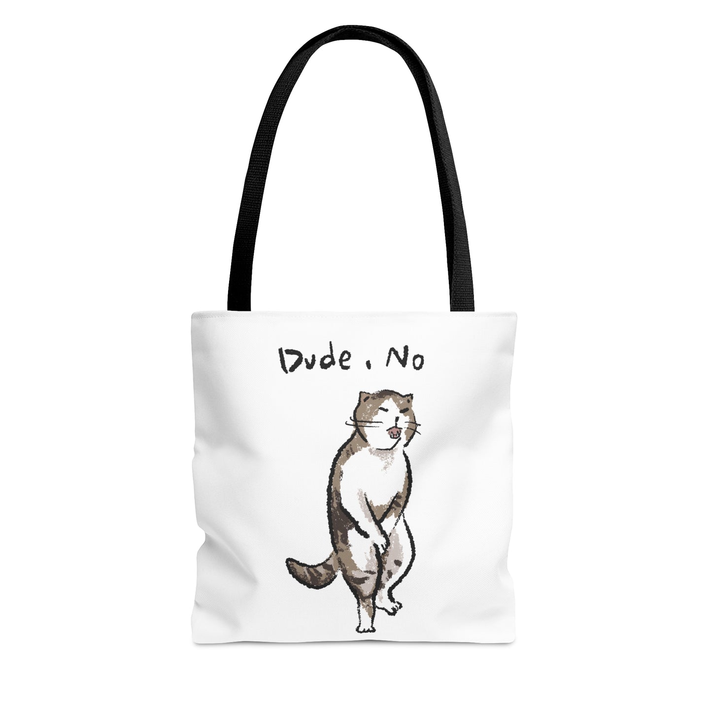 Funny Cat Meme Dude No Tote Bag (AOP)