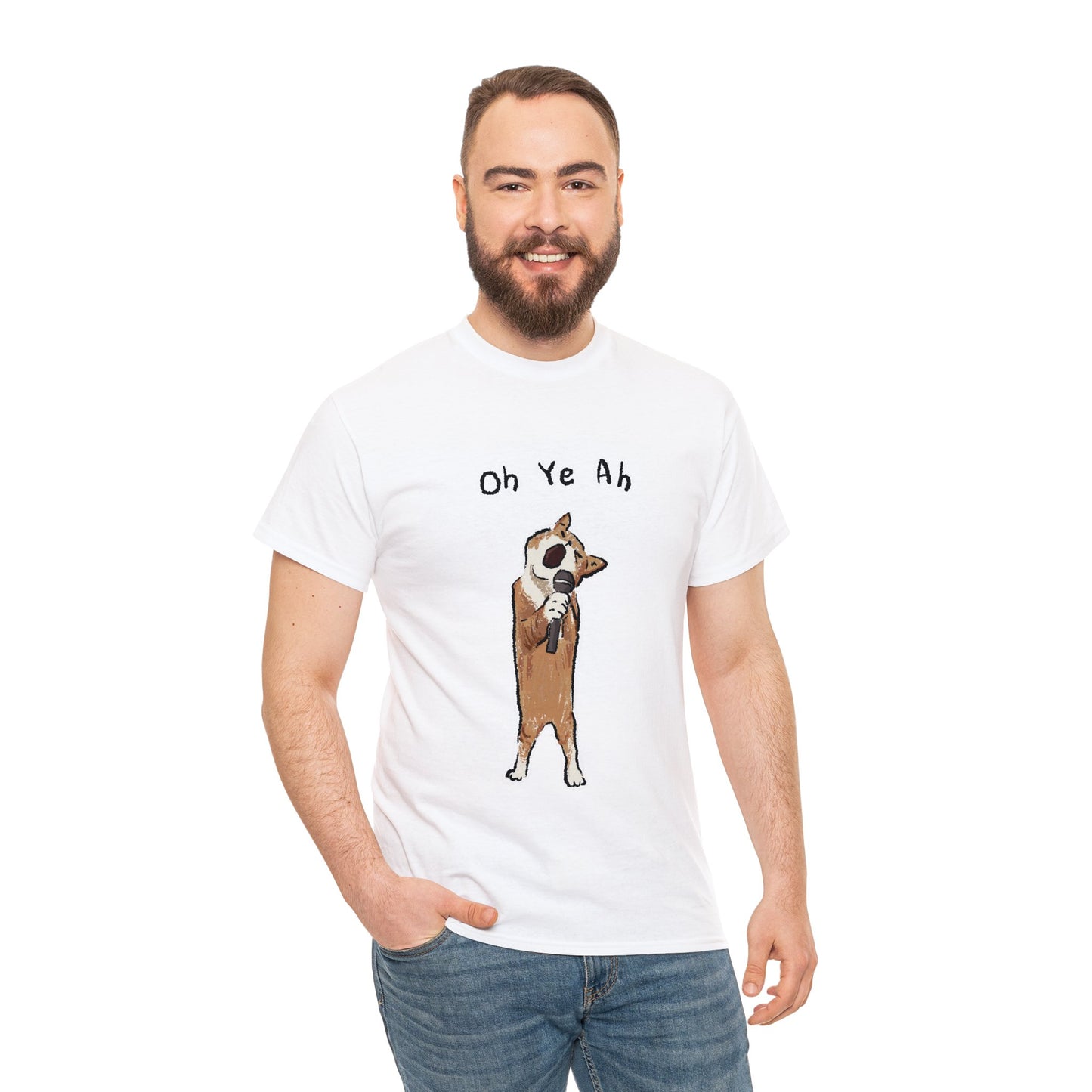 Funny Cat Meme Oh ye ah Unisex Cotton Tee