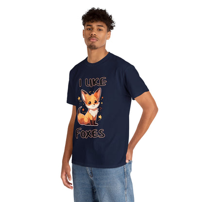 I Like Foxes Unisex Cotton Shirt