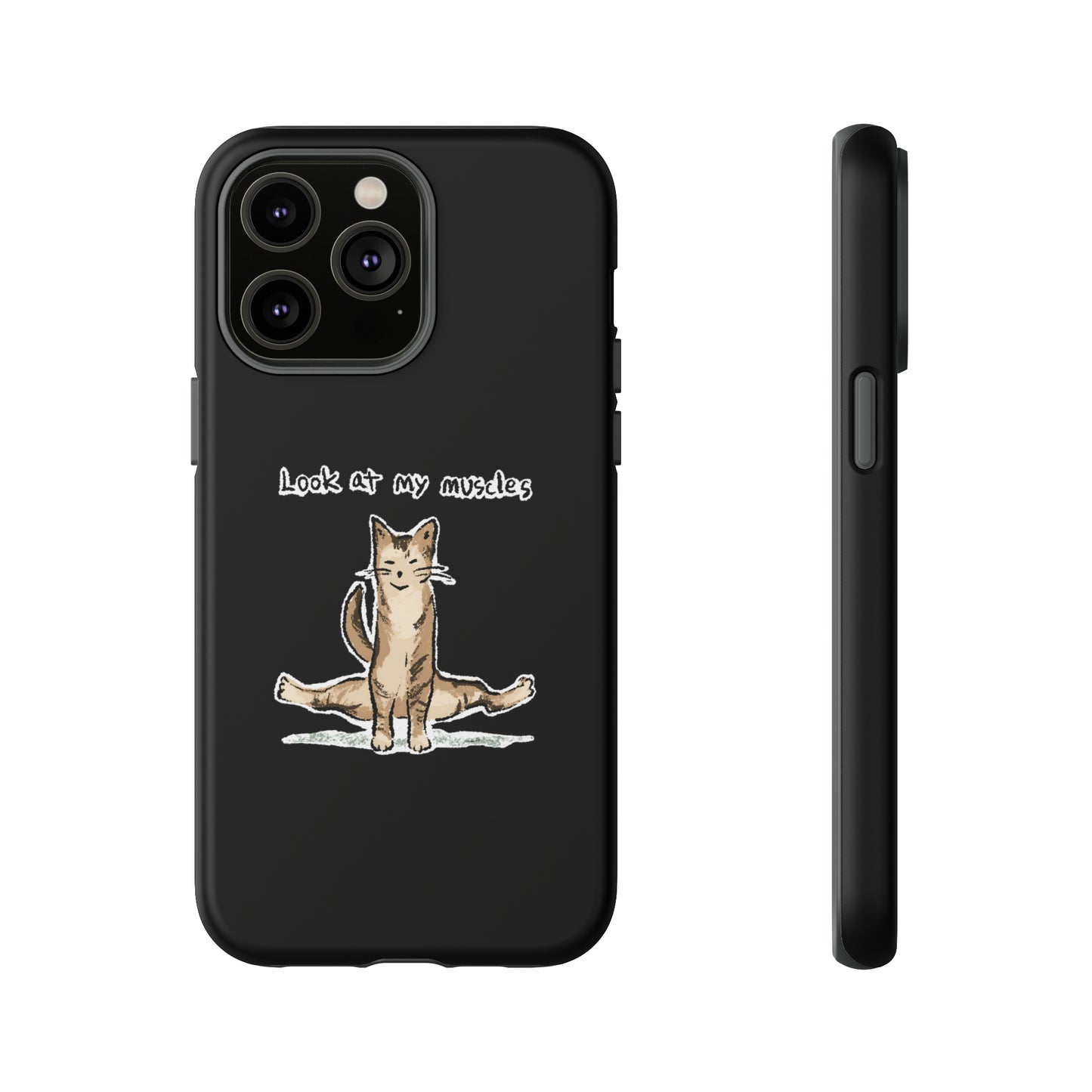 Funny Cat Meme Look at my muscles Tough Phone Case