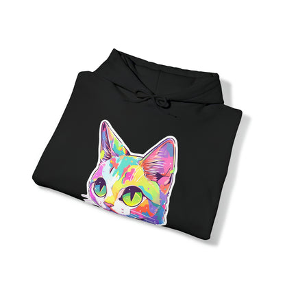 Short-haired Pastel Cat Unisex Hooded Sweatshirt