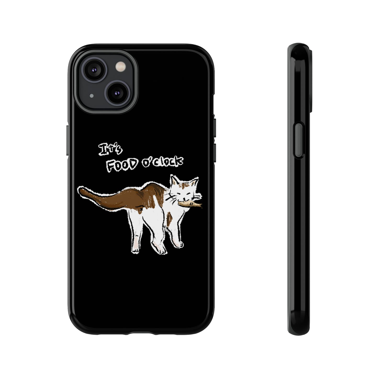 Funny Cat Meme It's food o' clock Tough Phone Case