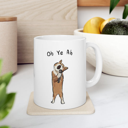 Funny Cat Meme Oh Ye Ah Ceramic Mug 11oz