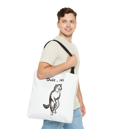 Funny Cat Meme Dude No Tote Bag (AOP)