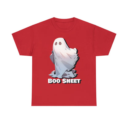 Boo Sheet Floating White Ghost Unisex Cotton Tee