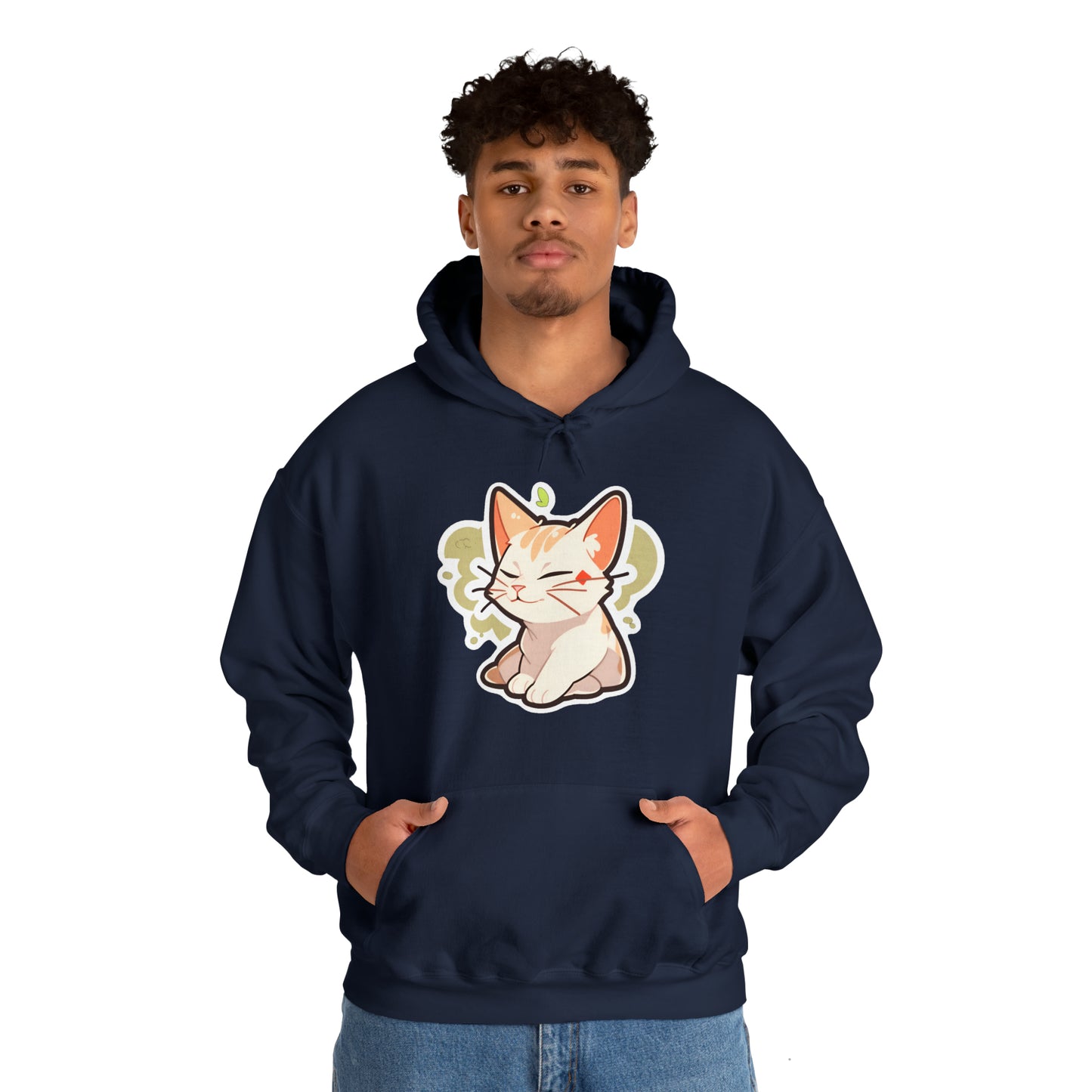 Chill Relaxing Cat Unisex Hooded Sweatshirt