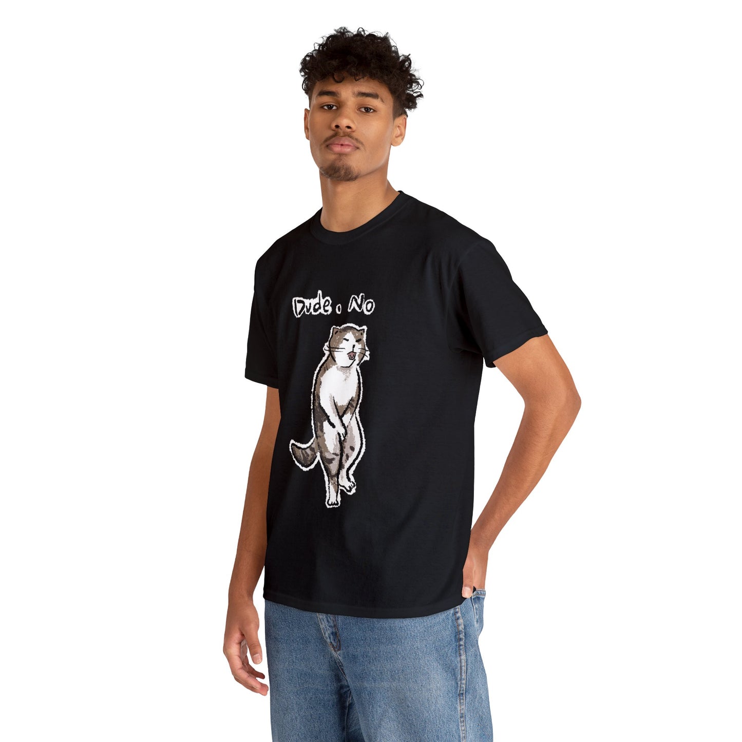 Funny Cat Meme Dude, No Unisex Heavy Tee