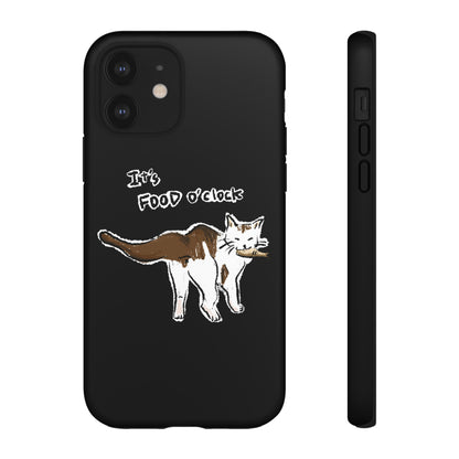 Funny Cat Meme It's food o' clock Tough Phone Case