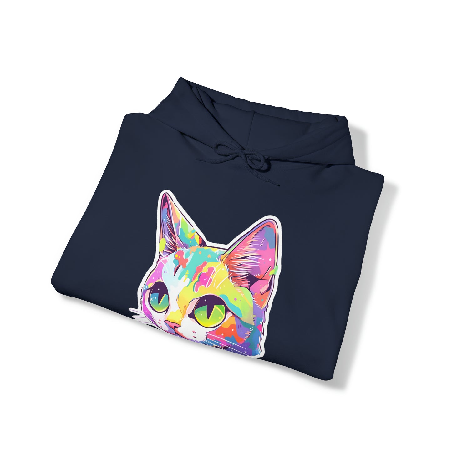 Short-haired Pastel Cat Unisex Hooded Sweatshirt