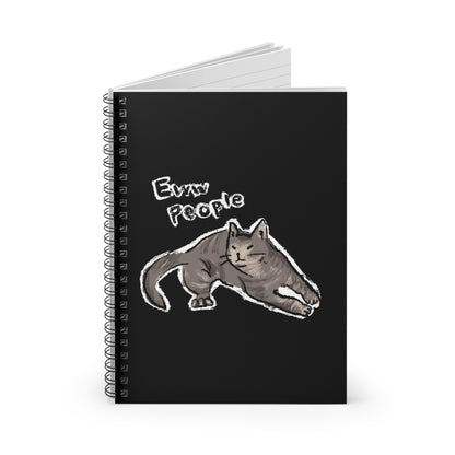 Funny Cat Meme Eww People Spiral Notebook - Ruled Line