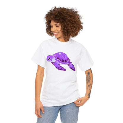 Very Violet Purple SeaTurtle Unisex Cotton Tee