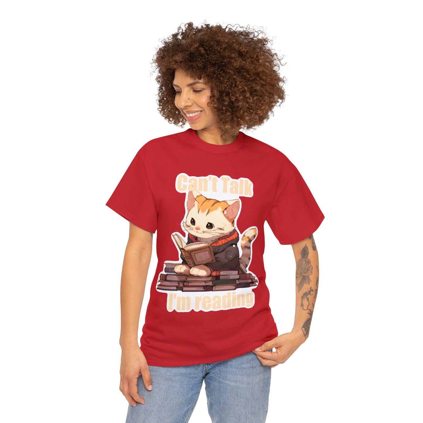 Can't Talk I'm Reading Unisex Cotton Tee