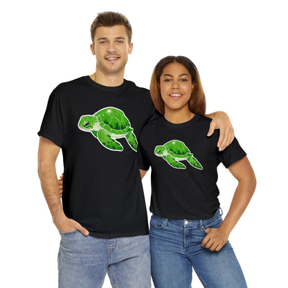 Very Green SeaTurtle Unisex Cotton Tee