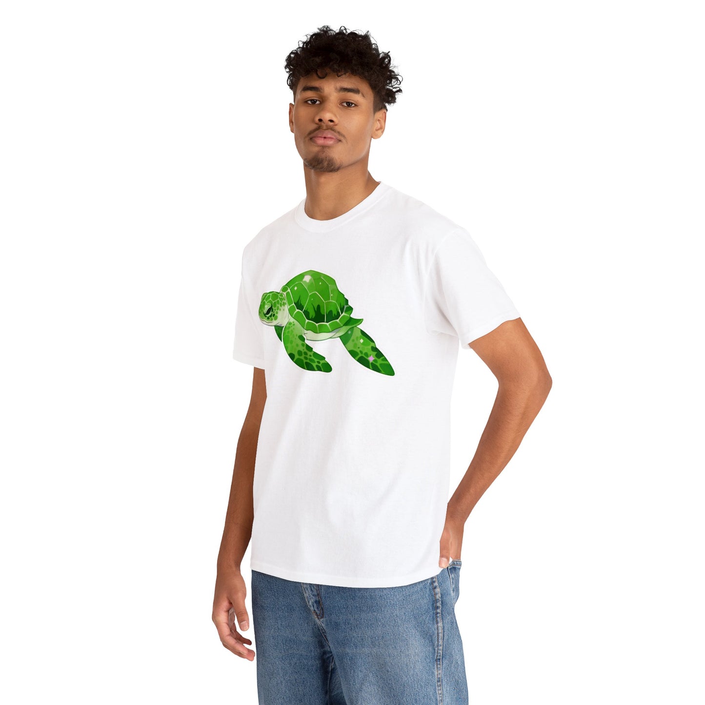 Very Green SeaTurtle Unisex Cotton Tee