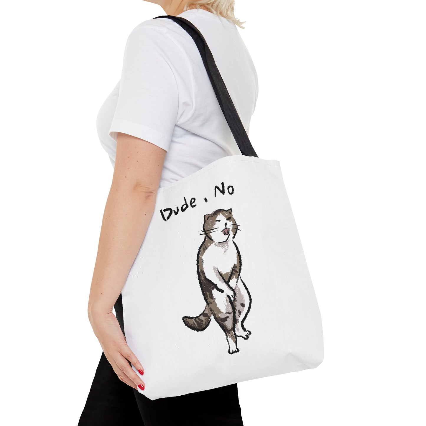 Funny Cat Meme Dude No Tote Bag (AOP)