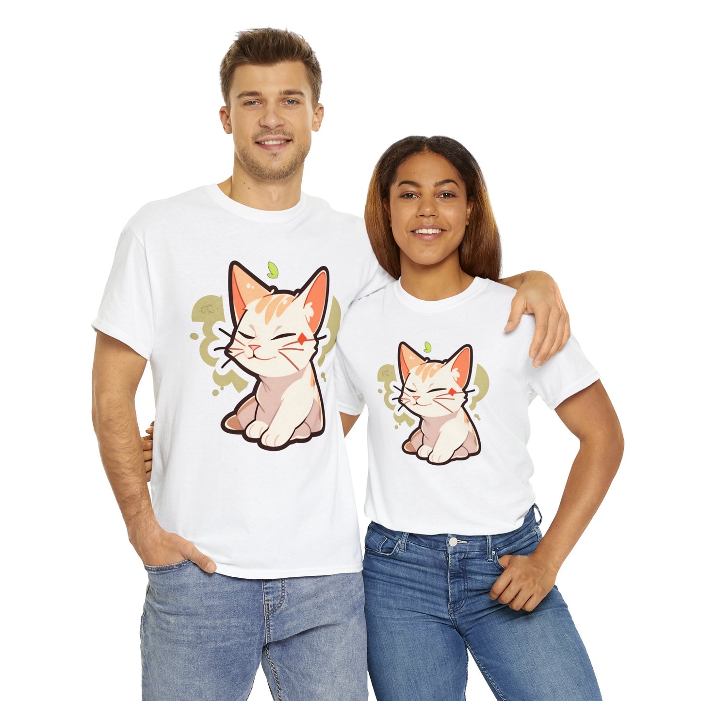 Chill Relaxing Cat Unisex Cotton Tee