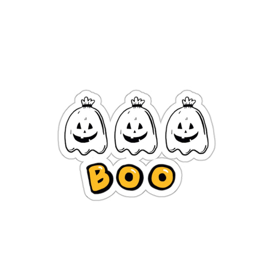Boo Cute Ghost Halloween Sticker