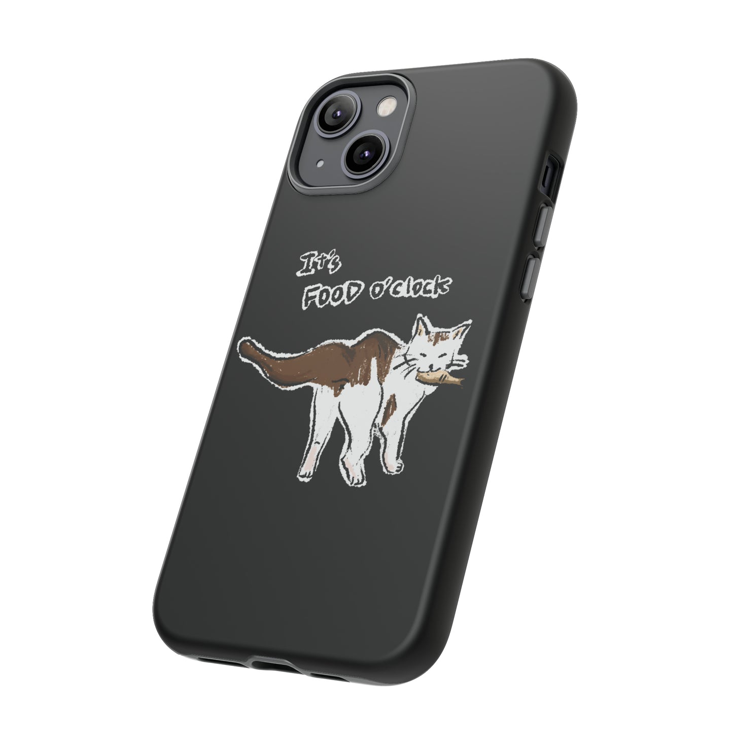 Funny Cat Meme It's food o' clock Tough Phone Case