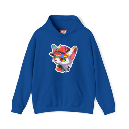 Derpy Ball Cap Kitty Cat Unisex Hooded Sweatshirt