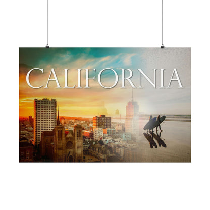 California Matte Horizontal Poster