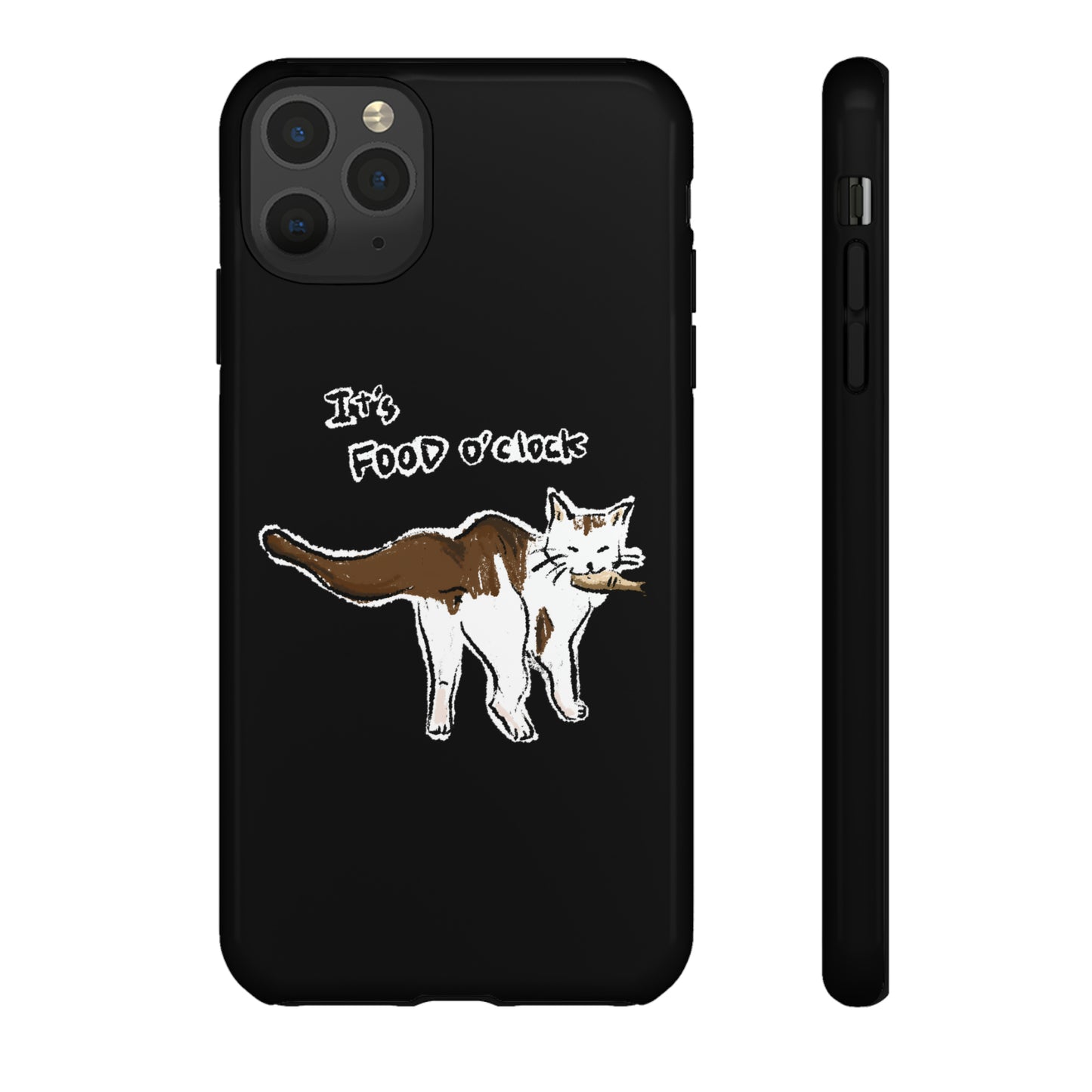 Funny Cat Meme It's food o' clock Tough Phone Case