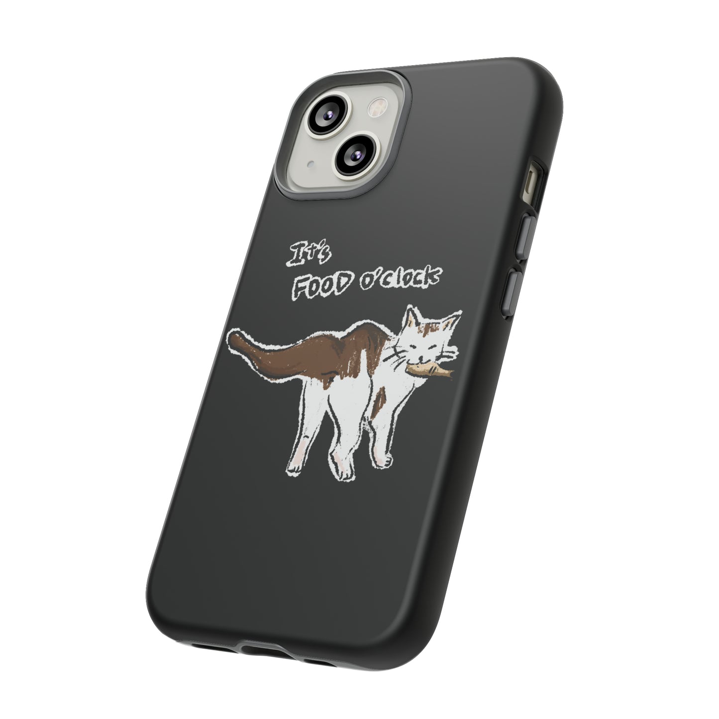 Funny Cat Meme It's food o' clock Tough Phone Case