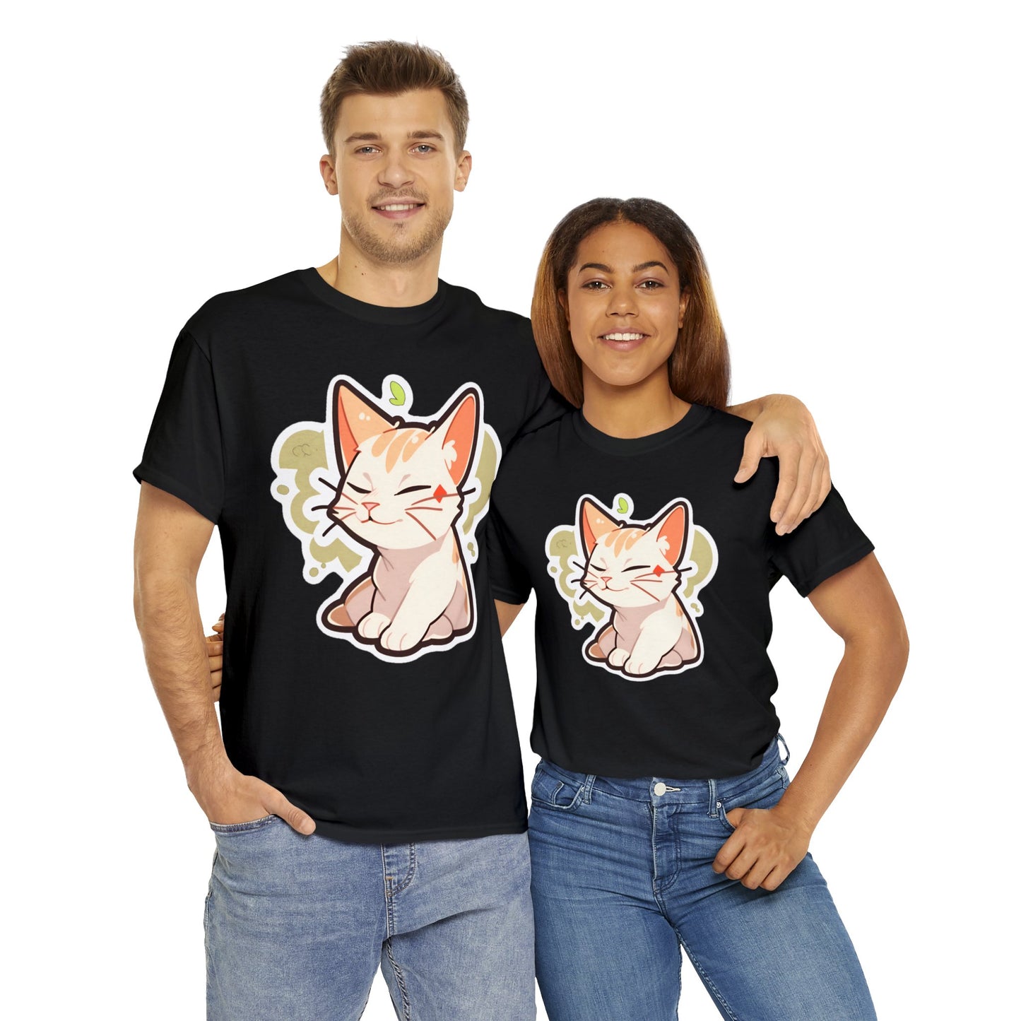 Chill Relaxing Cat Unisex Cotton Tee