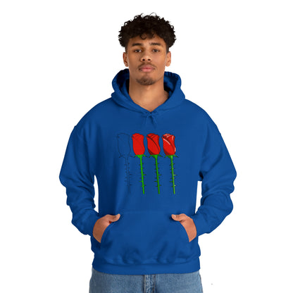 Roses Evolved Rendering Stages Soft Highlights Unisex Hooded Sweatshirt