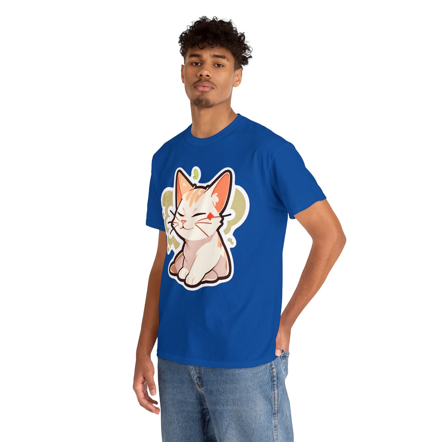 Chill Relaxing Cat Unisex Cotton Tee