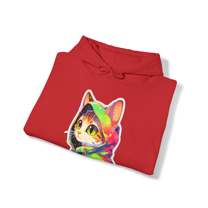 Robin-Hood Red and Green Hoodie Cat by Zeesdesign on Redbubble Unisex Hooded Sweatshirt