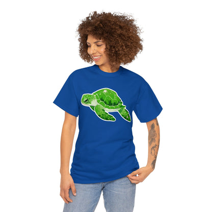 Very Green SeaTurtle Unisex Cotton Tee