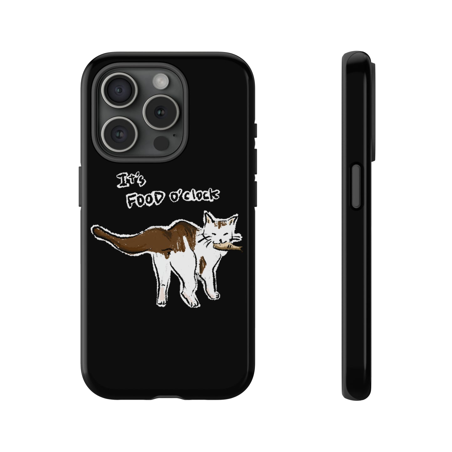 Funny Cat Meme It's food o' clock Tough Phone Case