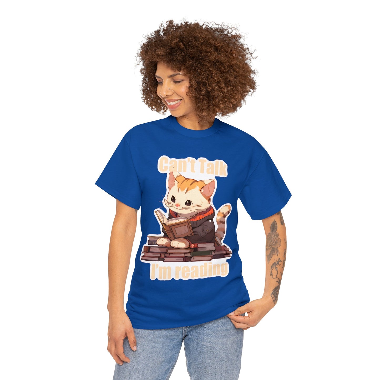 Can't Talk I'm Reading Unisex Cotton Tee