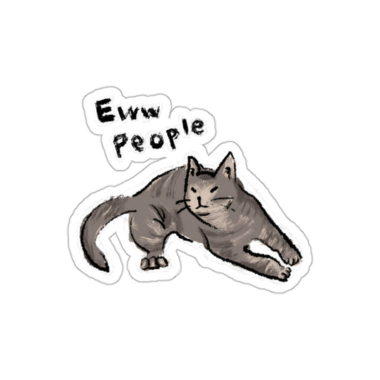 Funny Cat Meme Eww People Sticker