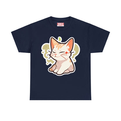 Chill Relaxing Cat Unisex Cotton Tee