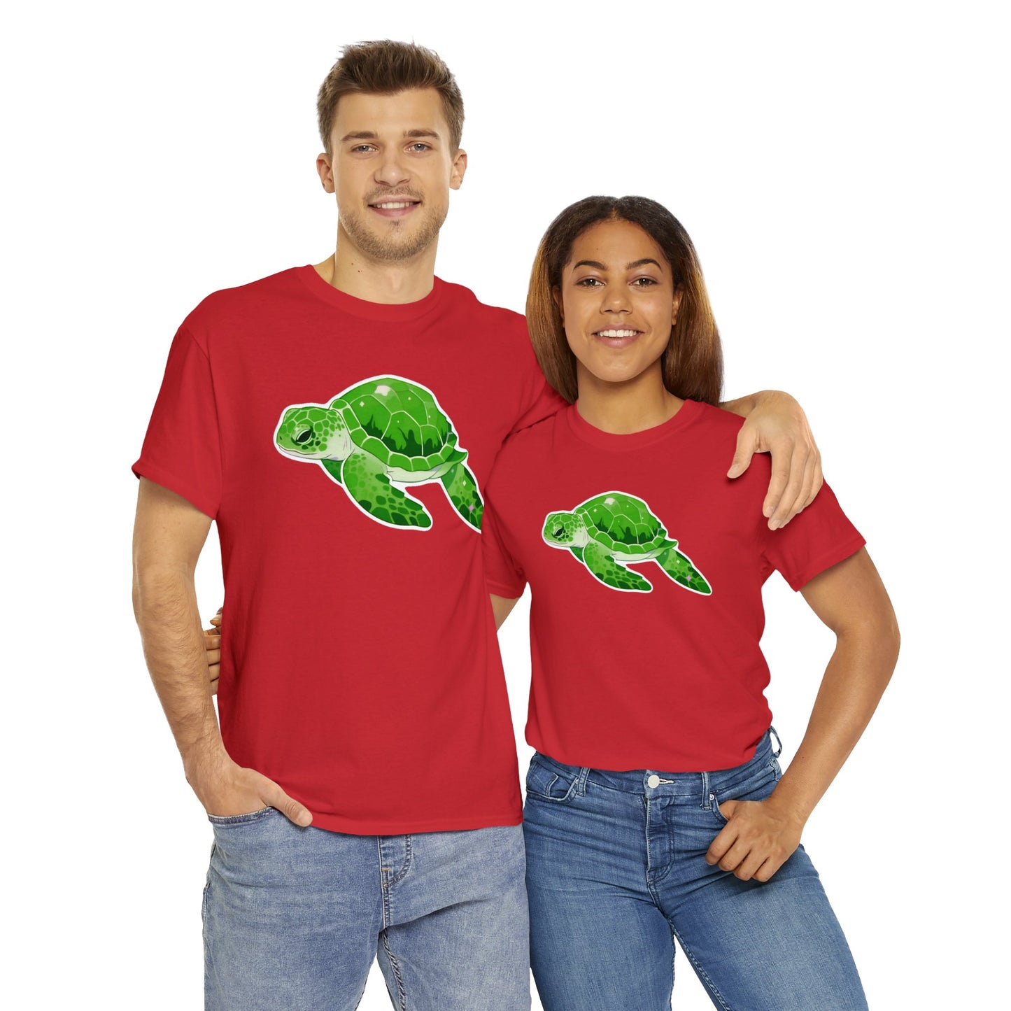 Very Green SeaTurtle Unisex Cotton Tee