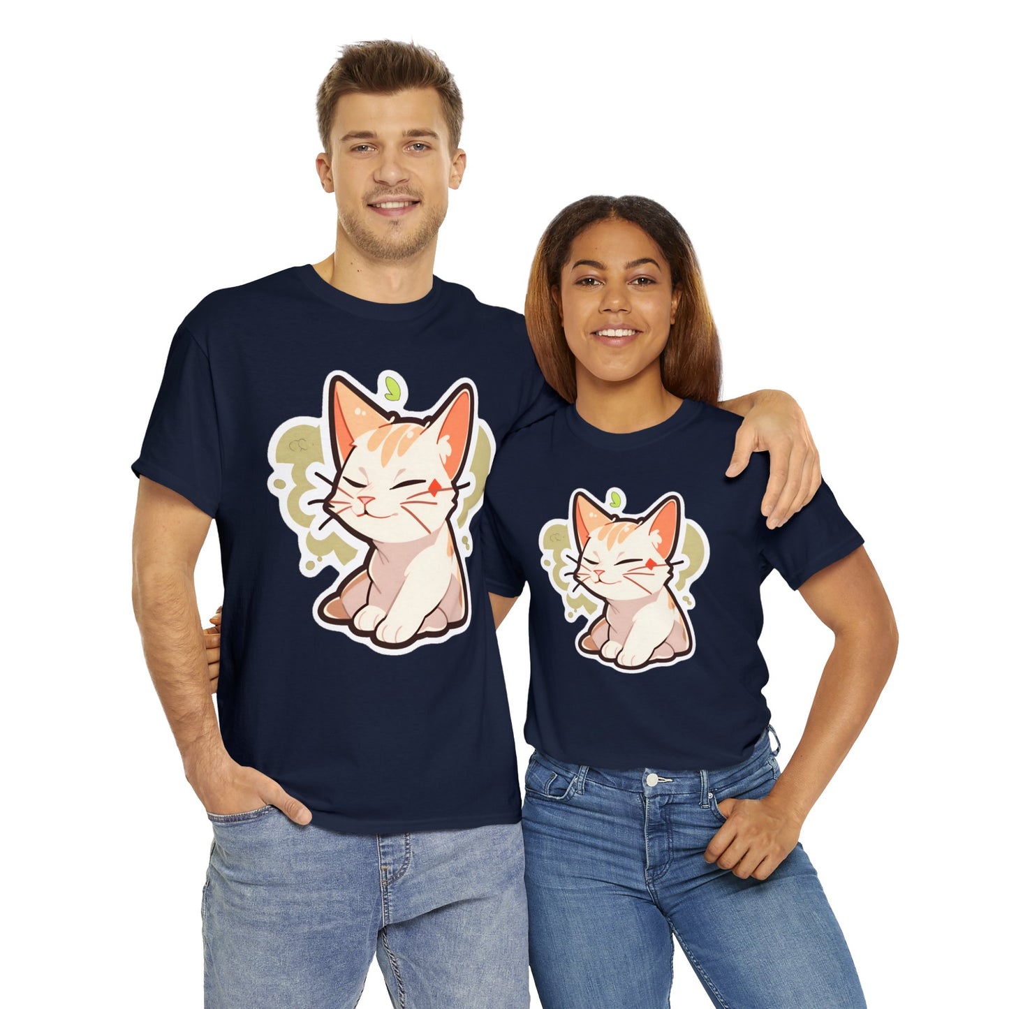 Chill Relaxing Cat Unisex Cotton Tee