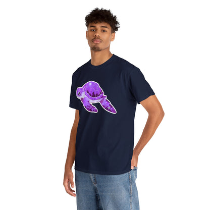 Very Violet Purple SeaTurtle Unisex Cotton Tee