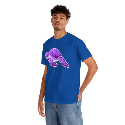 Very Violet Purple SeaTurtle Unisex Cotton Tee