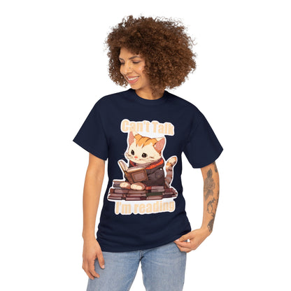 Can't Talk I'm Reading Unisex Cotton Tee