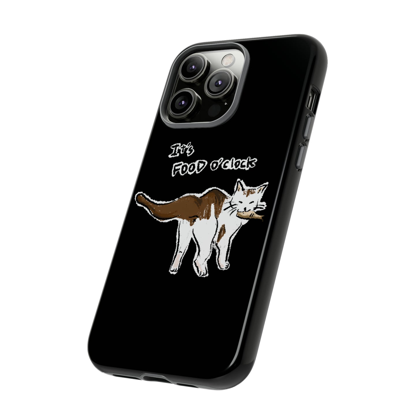 Funny Cat Meme It's food o' clock Tough Phone Case