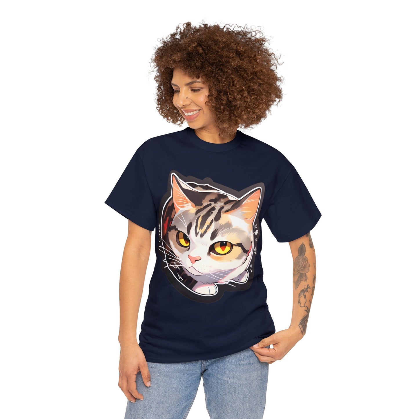 Nibbles and Scribbles Wary Cat Unisex Cotton Tee