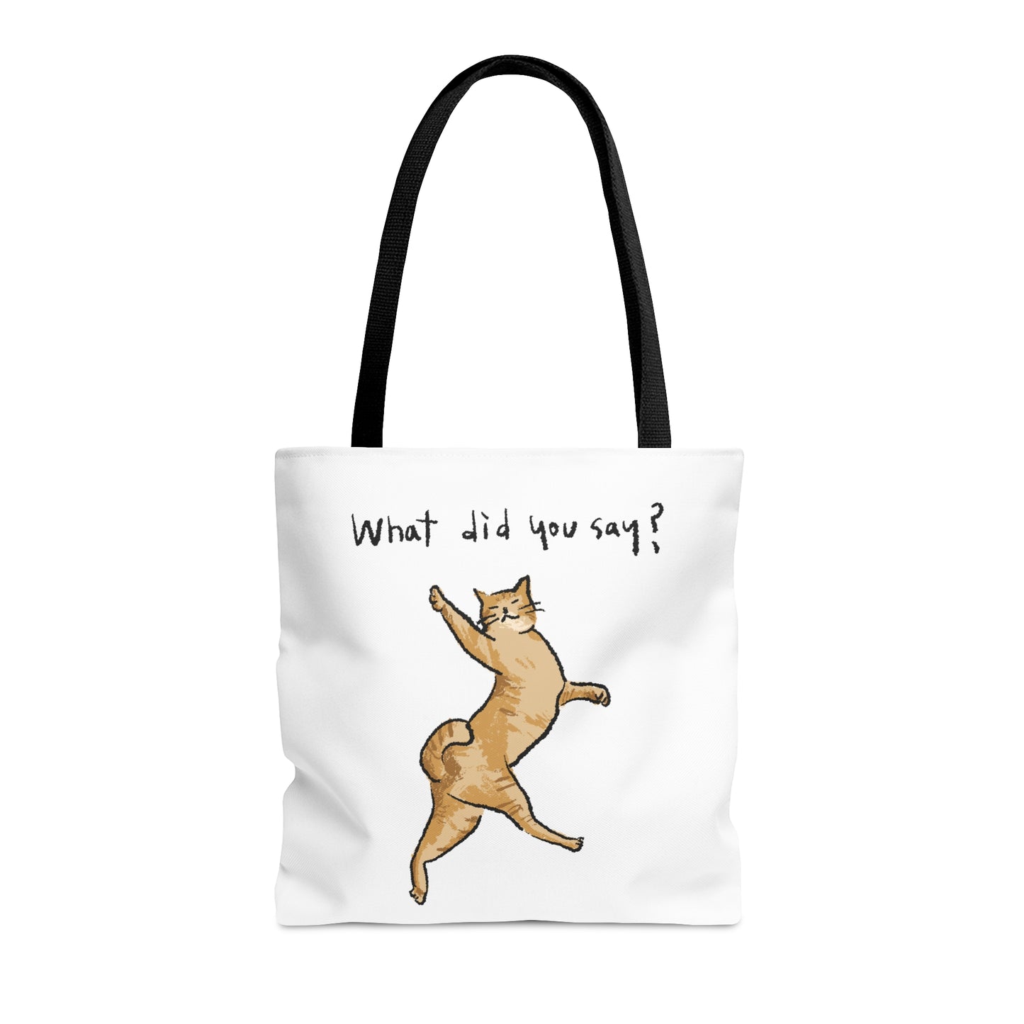 Funny Cat Meme What did you say Tote Bag (AOP)