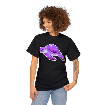 Very Violet Purple SeaTurtle Unisex Cotton Tee