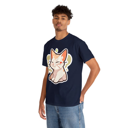 Chill Relaxing Cat Unisex Cotton Tee