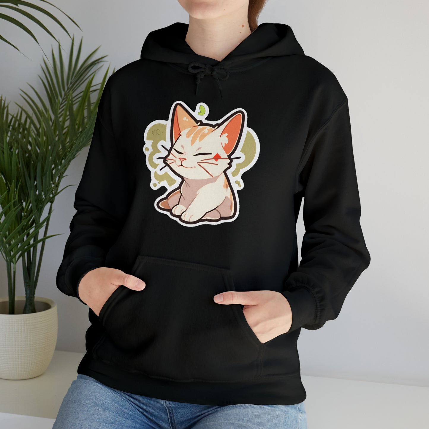 Chill Relaxing Cat Unisex Hooded Sweatshirt