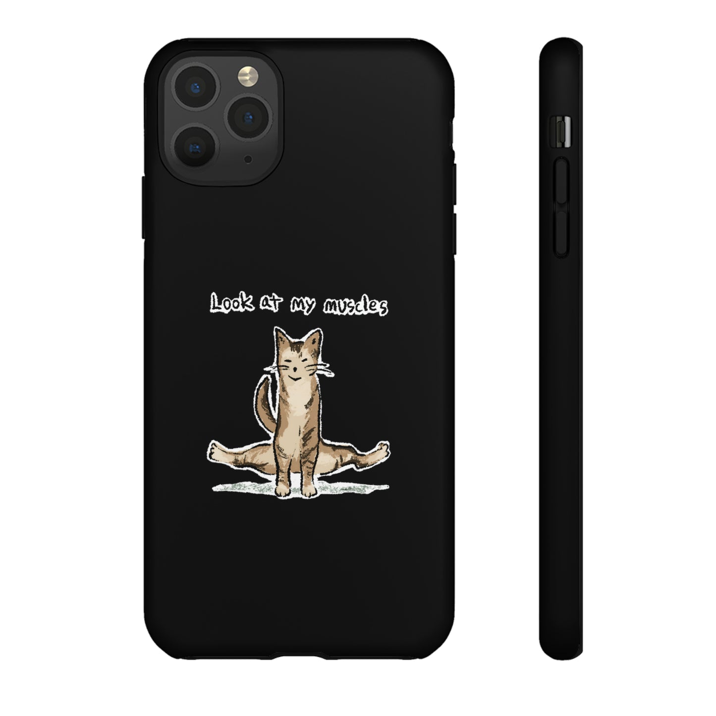 Funny Cat Meme Look at my muscles Tough Phone Case