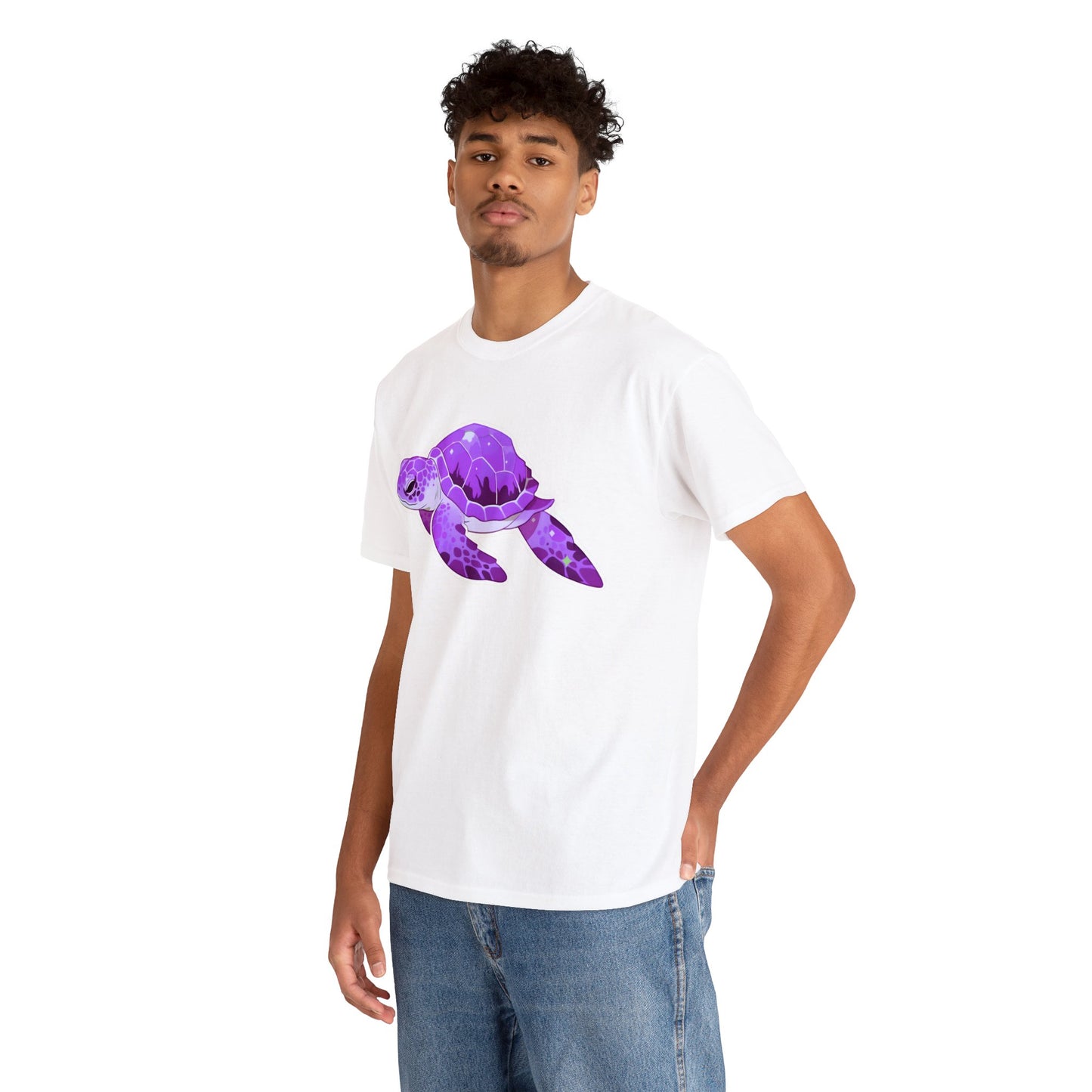 Very Violet Purple SeaTurtle Unisex Cotton Tee