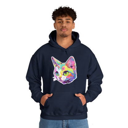 Short-haired Pastel Cat Unisex Hooded Sweatshirt